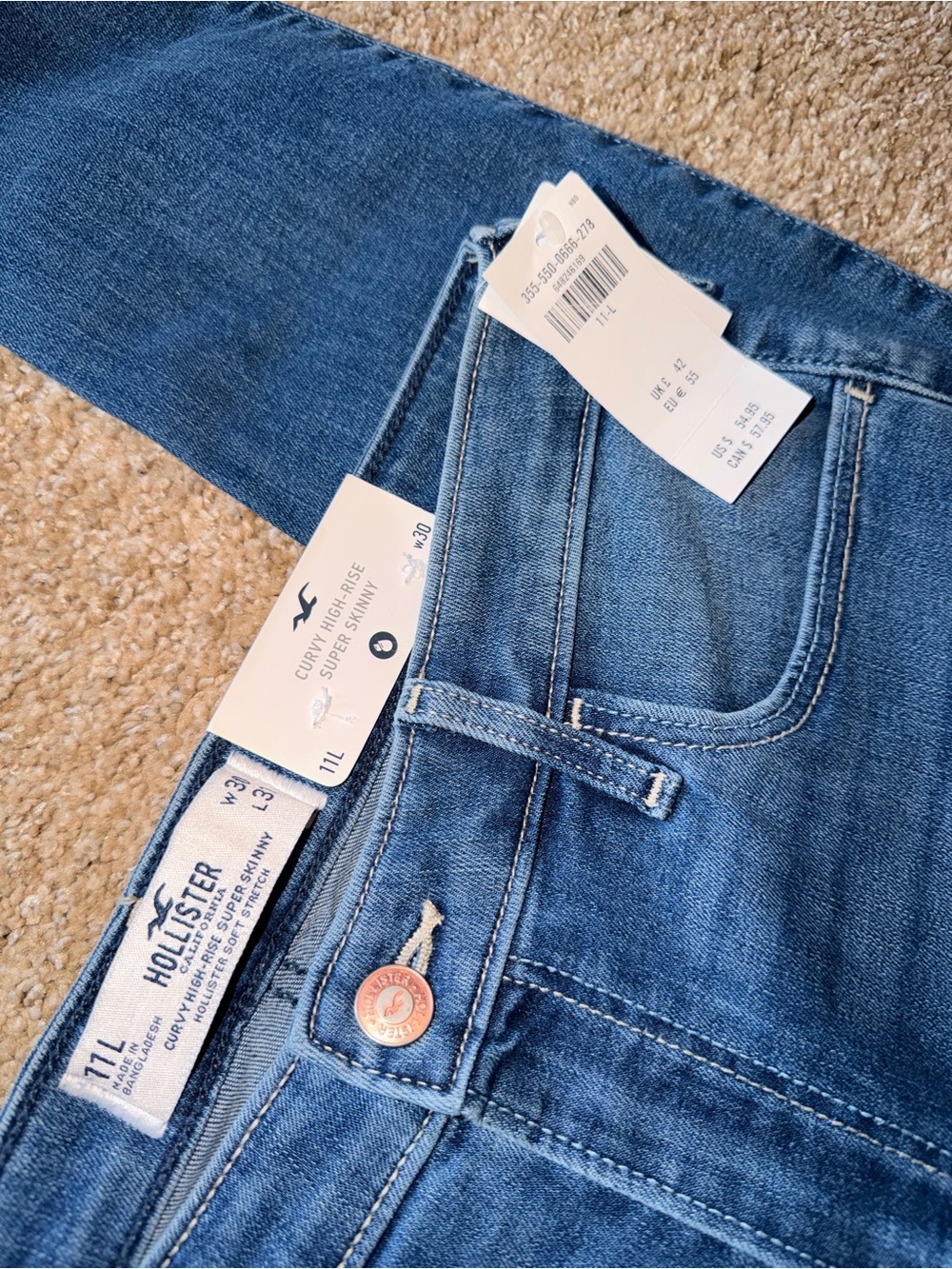 Hollister Curvy High-Rise Super Skinny Jeans